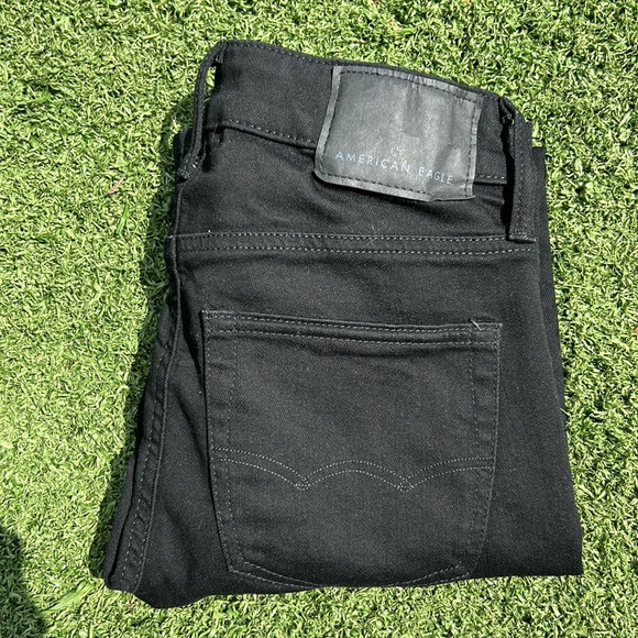 American Eagle Next Level Flex Skinny Black Jeans Size 26 X 28 - Picture 10 of 10